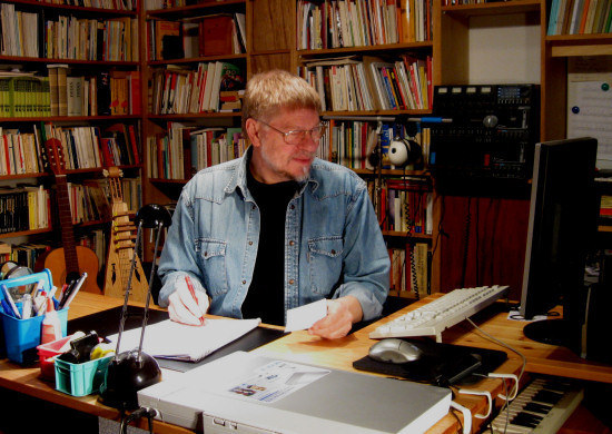 Der Autor bei der Arbeit 2009